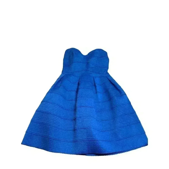 B. Darlin Strapless Stretchy Party/Cocktail/Prom Puff Dress Size 7/8, Pre-Owned - Picture 2 of 7